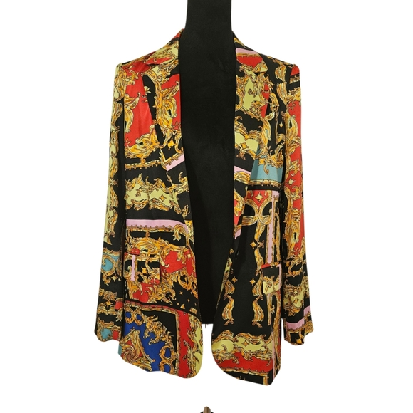 Industry Women's Paisley Print Blazer-Size Medium - Picture 4 of 16